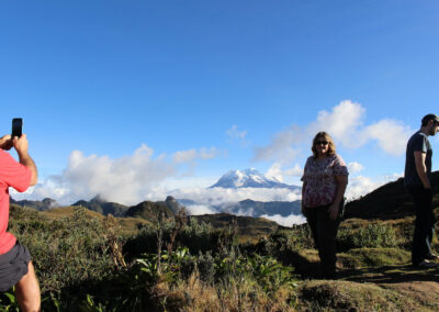 Antisana Volcano greeting kayakers in Ecuador