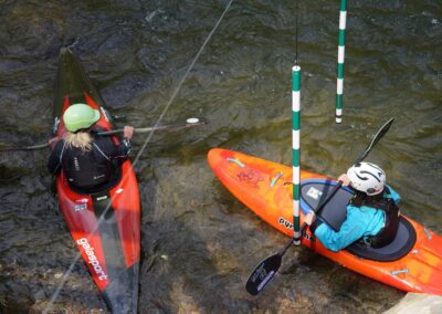 Kayakers learning - Endless River Adventures