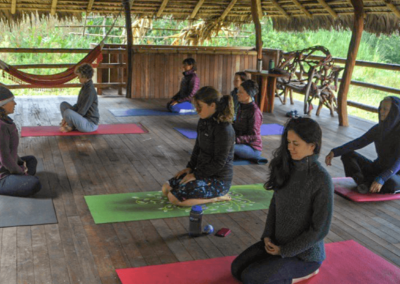 Yoga at Ri Quijos Ecolodge in Ecuador - Endless River Adventures